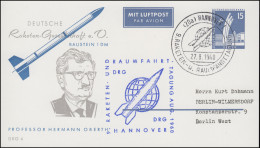 Privatpostkarte PP 19/12 DRG 4 Hermann Oberth 9. Tagung SSt HANNOVER 27.8.1960 - Altri & Non Classificati