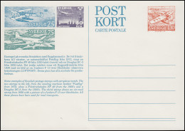 Schweden Postkarte P 101I Tag Der Briefmarke / Charles Lindbergh, Ungebraucht ** - Autres & Non Classés