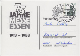 PP 109 Jubiläum 75 Jahre Messe Essen 1913-1988, SSt ESSEN Sonderschau 16.4.88 - Andere & Zonder Classificatie