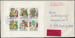 2281-2286 Märchen-Kleinbogen Unten Nicht Durchgezähnt Auf Eil-Bf. GOTHA 17.1.78 - Covers & Documents