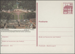 P138-l7/106 7500 Karlsruhe, Luftaufnahme Mit Schloß ** - Postales Ilustrados - Nuevos