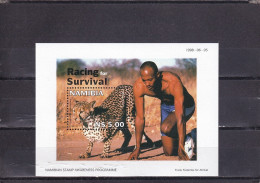 SA05 Namibia 1998 Wildlife Conservation "Racing For Survival" Minisheet Mint - Namibia (1990- ...)