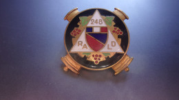 INSIGNE AUGIS LYON  248 RALD REGIMENT ARTILLERIE DIJON - 1939-45