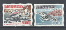 MONACO  YVERT   1736/37   MNH  ** - Hélicoptères