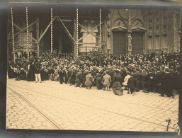 Nantes * Devant Cathédrale * Fête Dieu 1903 ? * Rassemblement Foule * Photo Ancienne 12.5x10cm - Nantes