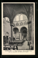 AK Iserlohn I. W., Katholische Pfarrkirche, Linkes Seitenschiff Mit Marienaltar Und Statue Der Heiligen Familie  - Iserlohn