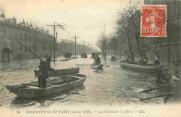 94 - Maisons Alfort - Crue De La Seine De 1910 - Les Sauveteurs à Alfort - Animée - Correspondance - CPA - Voyagée En 19 - Maisons Alfort