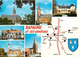 62 - Bapaume - Multivues - Blasons - Carte Géographique - Carte Neuve - CPM - Voir Scans Recto-Verso - Bapaume