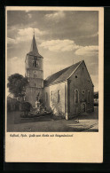 AK Hassloch /Pfalz, Grosse Protestantische Kirche Mit Kriegerdenkmal  - Hassloch