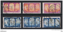 ALGERIA - VARIETA':  1926/30  DEFINITIVA  -  2  VALORI  US. -  PERFIN  -  RIPETUTI  3  VOLTE  -  YV/TELL. 55 + 83 - Used Stamps