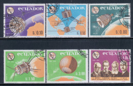 Ecuador 1966 Mi# 1190-1195 Used - ITU Centenary / Space - Zuid-Amerika