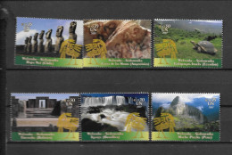 2007 - 513 à 518**MNH  - Patrimoine Mondial Amérique Du Sud - Unused Stamps