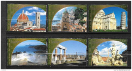 2002 - 386 à 391**MNH - Patrimoine Mondial - IItalie - Venant De Carnet - Unused Stamps