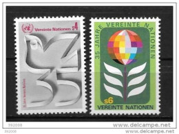 1980 - 12 à 13**MNH - 35 Ans Des Nations-Unis - Nuovi