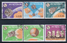 Ecuador 1966 Mi# 1190-1195 Used - ITU Centenary / Space - Equateur