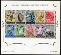 St. Thomas & Prince (1948 Af#BL-1 SS Fruits) MNH Cat.Val. € 460.00 - St. Thomas & Prince