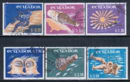 Ecuador 1966 Mi# 1208-1213 Used - Space Exploration - Equateur