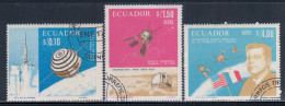 Ecuador 1966 Mi# 1283-1285 Used - French-American Cooperation In Space - América Del Sur