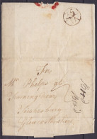 Grande Bretagne - L. Datée 24 Janvier 1783 Pour TEWKESBURY Gloucestershire - Bishop Mark (25/IA) - ...-1840 Precursores