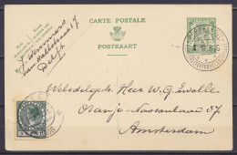 EP CP 35c (N°425) Càd "BORGERHOUT /1 X 1936/ POSTZEGELTENTOONST.EEUWFEEST" Expédiée De Hollande - Affr. 5c Càpt DELFT /1 - Cartoline 1934-1951