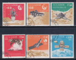 Ecuador 1966 Mi# 1301-1306 Used - Moon Exploration / Space - Zuid-Amerika