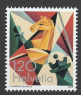 SWITZERLAND 2024 CULTURE Games CHESS - Fine Stamp MNH - Ungebraucht