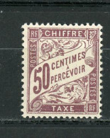 FRANCE - TAXE  - N° Yvert 37 ** Tb Centré - 1859-1959 Neufs