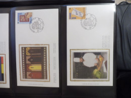 Belgique Belgie  Fdc  Soie  Fdc Z/s 2445/2447 Oblitéré Gestempelt Lier Metiers Prestige Bercepen 1992 - 1991-2000