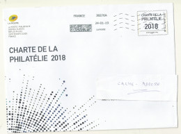 PAP LA POSTE CHARTE DE LA PHILATELIE 2018  LOT 204821. - Pseudo-interi Di Produzione Ufficiale