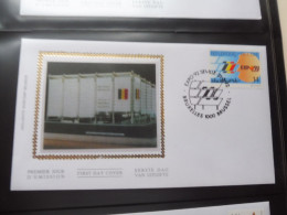 Belgique Belgie  Fdc  Soie  Fdc Z/s 2448 Oblitéré Gestempelt Bruxelles Exposition Seville 1992 - 1991-2000