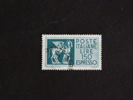 ITALIE ITALIA YT EXPRES ESPRESSO 45 OBLITERE - ART ETRUSQUE CHEVAUX AILES - Correo Urgente/neumático