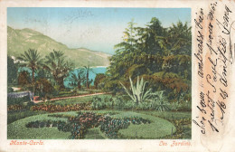 MONACO - Monte Carlo - Les Jardins - Carte Postale Ancienne - Monte-Carlo