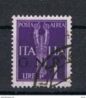 R.S.I.:  1944  P.A. ALLEGORIA  -  £. 1  VIOLETTO  US. -  SASS. 121 - Posta Aerea