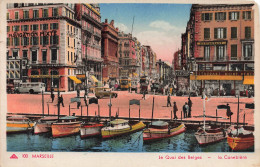 FRANCE - Marseille - Le Quai Des Belges - La Canebière - Colorisé - Bateau - Animé - Carte Postale Ancienne - Canebière, Centre Ville