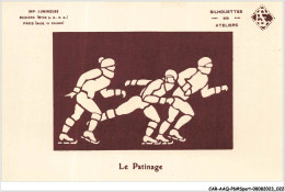 CAR-AAQP6-0456 - SPORT - Le Patinage. Carte A Systeme Lumineux - Eiskunstlauf