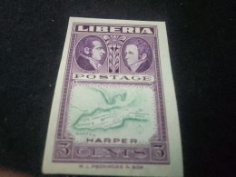 LİBERYA--1952   3  C      DAMGASIZ   DANTELSİZ - Liberia