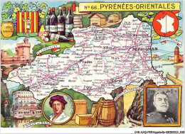 CAR-AAQP4-0303 - AIGUEBELLE - PYRENEES ORIENTALES - Formé En 1790  Du Roussillon Et De Parties Du Languedoc - Autres & Non Classés