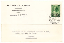 Belgique - Carte Postale De 1938 - Oblit Carnières - Exp Vers Chenée - - Lettres & Documents