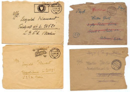 Deutschland/Österreich, 1941-1944, 3 Feldpostkuverts   Mit Div. Abstempelungen (20066E) - Enveloppes