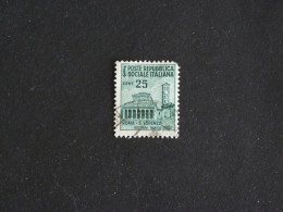 ITALIE ITALIA YT REPUBBLICA SOCIALE 34 OBLITERE - BASILIQUE SAINT LORENZO ROME - Used