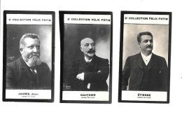 CN05 - CHROMOS FELIX POTIN 2ème COLLECTION - ETIENNE - GAUTHIER - JEAN JAURES - Félix Potin