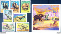 Fauna. Elefanti 1991. - Tansania (1964-...)