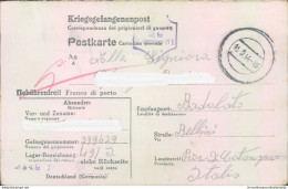 Pr60 Bellini Catanzaro Prigioniero Di Guerra In Germania Scrive Alla Suafamiglia - Portofreiheit