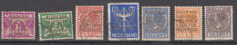 Nederland Dienstzegels 1934 Nvph Nr D 9 - 15, Mi Nr 9 - 15, Met Opdruk 'COUR PERMANENTE DE JUSTICE INTERNATIONALE' - Dienstzegels