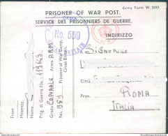 Pr102 Romaprigioniero Di Guerra In Gran Bretagna Scrive Alla Moglie - Franquicia