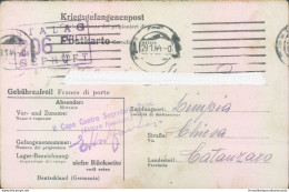 Pr69 Catanzaro Prigioniero Di Guerra In Germania Scrive Alla Sua Famiglia 1944 - Zonder Portkosten