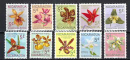 NICARAGUA Ca.1953: Lot De "ORCHIDEES" Neufs (*) - Orchids