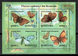 Romania 2002 Rumanía / Butterflies MNH Mariposas Papillons Schmetterlinge / Cu20828  32-41 - Butterflies