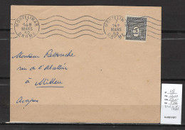 France - Lettre  Arc De Triomphe - Yvert 628 - SEUL SUR LETTRE - 1952 - Briefe U. Dokumente