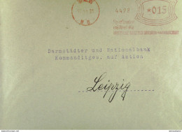 DR: Brief Mit AFS Deutsches Reich =015= BERLIN W 8 V. 13.11.31 "Sparkonten Eröffnet Die Deutsche Bank Und Disconto-Ges." - Machines à Affranchir (EMA)